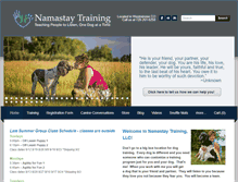 Tablet Screenshot of namastaytraining.com